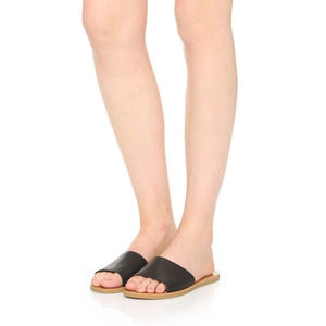 Dolce Vita Black Slide Sandals